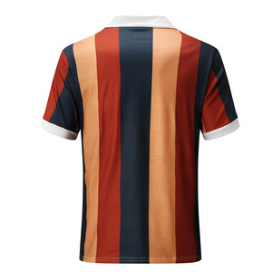 Polos de algodón Slim Fit estilo retro sulimation impreso manga corta y manga corta Polo Patchwork trabajo Golf camisa - Product Image 2