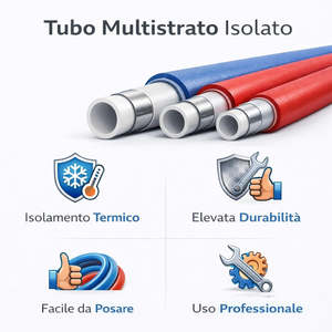 Tubería Multicapa Aislada de Aluminio ISOCLIMA, Diseño Industrial, Forma Rectangular, Diámetro de 16/20/26/32 mm, Rollos de 25m/50m - Product Image 5