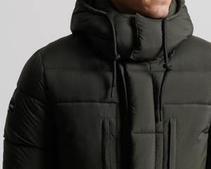 Veste en toile imperméable coupe-vent respirante pour homme de haute qualité avec col rabattu à capuche Logo personnalisé sur le devant - Product Image 5