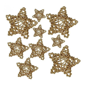 Handcrafted Rattan <b>Christmas</b> <b>Tree</b> Ornament Eco Friendly Holiday Decoration for <b>Christmas</b> <b>Tree</b> Home Party Wholesale Export - Product Image 3