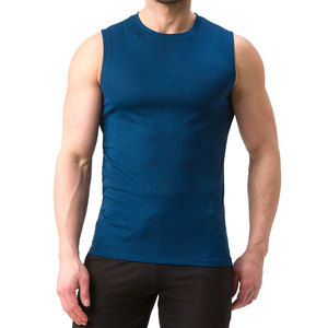 Camisetas sin mangas de algodón 100% personalizadas, camisetas sin mangas Vintage Fitness, chaleco para hombres, diseño holgado - Product Image 1