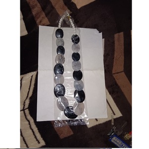 สร้อยคอเครื่องประดับแฟชั่นสำหรับผู้หญิงสีแดงทำจากเรซินสำหรับสินค้าส่งออก