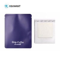 Petite feuille de plastique thermoscellée imprimée personnalisée, sacs d'emballage de thé vides emballés individuellement, matériau en rangée pour emballage de café