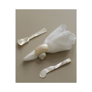 แหวนผ้าเช็ดปากเปลือกหอยทำจากเปลือกหอยธรรมชาติสำหรับตกแต่งโต๊ะแต่งงานหรูหราทำด้วยมือในเวียดนาม - Product Image 3