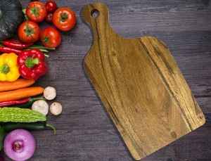 Planche à découper en bois d'acacia de qualité supérieure, forme personnalisée, écologique, style moderne, élégante, trancheuse à légumes, ustensiles de cuisine - Product Image 4