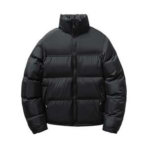 Men's Puffer Jacket <b>Bubble</b> <b>Coat</b> Padded <b>Coat</b> OEM Logo Oversized Men's Down <b>Bubble</b> Winter Black Custom Puffer Jackets - Product Image 3