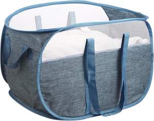 OEM Manufacturer Vietnam Origin Customizable <b>Pop</b> <b>up</b> Collapsible Tear Proof Material Dual Handles Foldable <b>Laundry</b> <b>Baskets</b> Hamper - Product Image 1