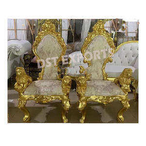 Chaises de réception de mariage élégantes, ensemble de chaises de mariage pour la mariée et le marié, trônes de mariage au meilleur design - Product Image 4