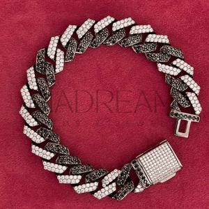 Bracelet Hip Hop Exclusif pour Homme en Argent Sterling 925, Plaqué Argent Brillant, Charme Diamant de Laboratoire, Design Unique Certifié - Product Image 4