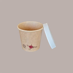 Logo personnalisé 100ml couvercle en papier fermé 62mm tasse à café biodégradable 120cc 4oz capacité pour hôtels - Product Image 4