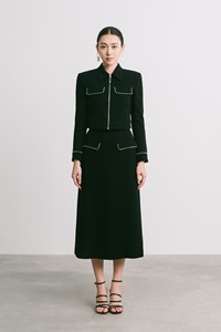 Haute qualité bon prix femmes jupe 60% acétate 40% Polyester mode durable Unique VIVIAN MIDI jupe commande en gros - Product Image 4