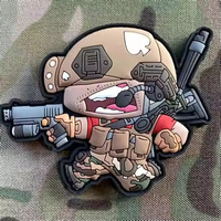 Patch tactique extérieur personnalisé en PVC caoutchouc gaufré 3D, écologique, avec logo couleur, alphabet, cœur, fleur, à coudre pour Airsoft