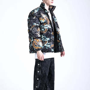 Chaquetas para Hombre con Estampado de Dragón Chino, Chaqueta de Invierno Personalizada, Chaqueta con Logotipo Personalizado para Hombre, Chaquetas de Plumón 2026 - Product Image 2