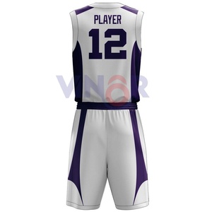Uniformes de poliéster únicos de baloncesto deportivo de equipo de sublimación unisex de nuevo estilo uniformes de baloncesto de precio personalizado con OEM - Product Image 3