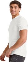 T-shirt en coton tricoté 100 % pour homme, manches courtes, personnalisable avec votre logo, 220 grammes, blanc uni, coupe décontractée classique, vente en gros