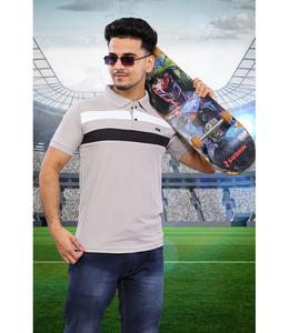 Classic Fit Collar Half T Shirt para hombres Ideal para viajes deportivos y uso casual - Product Image 3