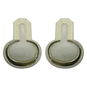 Épaulettes en toile de haute qualité, plaquées argent, brodées, à coudre, pour chasseurs à pied de la Garde, épaulettes argentées - Product Image 1