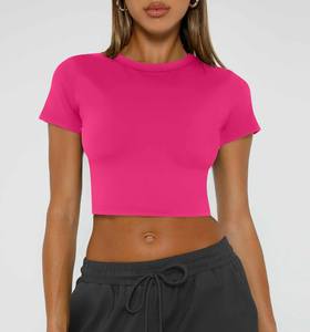Camiseta Corta Deportiva para Mujer, para Entrenamiento, Gimnasio, Yoga y Ropa Deportiva Moderna - Product Image 4
