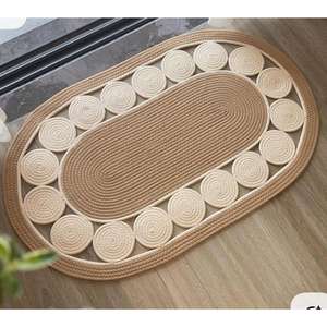 Elegante Mantel Individual de Yute Orgánico, Ecológico, Hecho a Mano, Moderno, para Comedor, Hogar, Restaurante, Mantel Individual de Yute y Algodón Dori de la India - Product Image 5