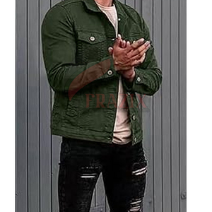 Veste en jean Boxy respirante sur mesure pour hommes meilleure vente veste en jean à manches longues pour hommes - Product Image 4
