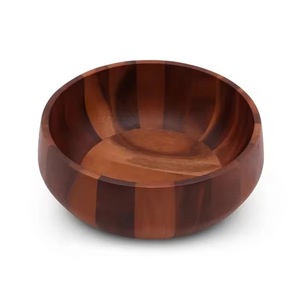 Bol en bois de haute qualité et premium pour la vaisselle, articles de cuisine, vaisselle en bois naturel jetable, bol de service, logo de taille personnalisée - Product Image 6