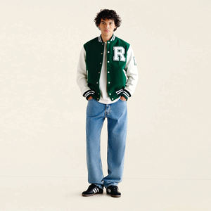 Blouson aviateur Letterman personnalisé pour hommes en vêtements d'hiver/Blouson de collège Letterman de baseball vierge en gros - Product Image 2