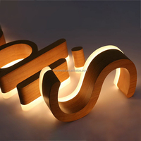 Enseigne rétroéclairée à LED 3D étanche IPX5 pour les magasins de fruits de mer et les restaurants, couleurs personnalisables, décoration d'éclairage extérieur