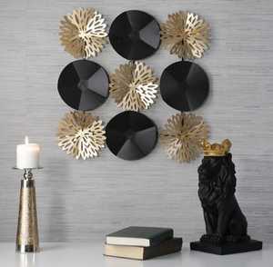 Vente chaude Moderne Métal Fleur Mur Art Floral Décor À La Maison pour Salon Chambre Hôtel Bureau De Mariage Facile À Suspendre - Product Image 5