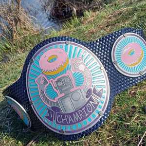 Cinturón de Campeonato Profesional de Alta Calidad, Personalizado, Grabado en Metal, Ligero, con Logotipo Personalizado, para Premios y Competiciones - Product Image 2