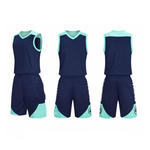 Vêtements de basket-ball respirants pour hommes, chemises de basket-ball en polyester 100% Hemd Camisa, uniformes OEM, vente en gros bon marché - Product Image 4