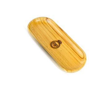 Plateau de service simple ovale en bois minimaliste élégant Portable écologique lavable au lave-vaisselle rangement décor à la maison cuisine - Product Image 3