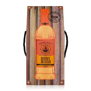 Accentra Shower Gel RUM FLAVOR In Bottle Incl. Gift Box In Rum Look 400ml Fragrance: Rum Color: Orange/red