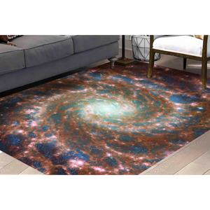 Tapis Phantom Galaxy : Tapis imprimé avec vue spatiale du télescope James Webb, tapis en chenille - Product Image 1
