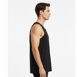 <b>Men</b> quick dry tank top OEM factory supplier wholesale custom made sleeveless gym wear workout <b>vest</b> fashion fitness sporty casual - Product Image 4