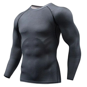 Chemises de compression à manches longues surdimensionnées pour hommes, pour impression personnalisée ou design de chemise vierge - Product Image 1