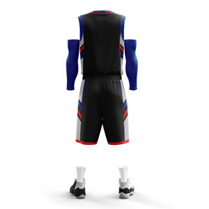 Ropa deportiva de entrenamiento de baloncesto transpirable de talla XL para hombre, uniforme sin mangas, estampado Digital, logotipo personalizado, 100% poliéster, bueno - Product Image 4
