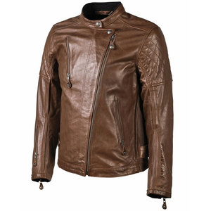 Chaqueta de Cuero Genuino para Hombre, Servicio OEM 2024, Tendencia, Manga Larga, Estilo Motero, Cierre de Cremallera, Diseño Sólido, Impermeable - Product Image 6