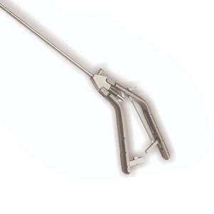 Instrumento Quirúrgico Laparoscópico Reutilizable de Acero, Portaagujas Manual Tipo Pistola con Mandíbula Recta/Curva, Narham Enterprises - Product Image 4