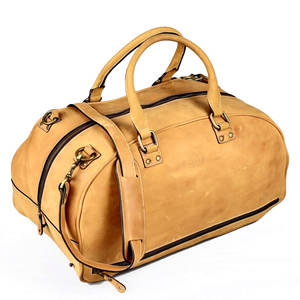 กระเป๋าดัฟเฟิลกระเป๋าเดินทางหนังแท้ขนาดใหญ่แบบกำหนดเองได้กระเป๋าโท้ทสุดหรูสไตล์สปอร์ตสะพายไหล่สำหรับใส่ของในยิมเดินทางข้ามคืน - Product Image 2