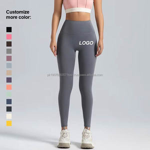 Custom Logo High Waist Women's Gym Fitness Yoga <b>Leggings</b> Eco-Friendly High Waisted Workout <b>Leggings</b> <b>Pocket</b> XL Spandex Seamless - Product Image 4