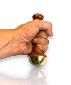 Baguette Kansa Premium de taille moyenne avec manche en bois La plus grande société de fabrication Massage ayurvédique du corps du visage par glowin fashion - Product Image 3