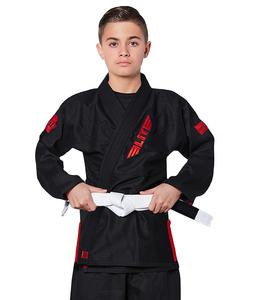 Prix usine enfants karaté Bjj Gis dans personnaliser Logo brésilien noir Jiu Jitsu 100% coton perle armure tissu en 450 GSM 2024 - Product Image 1