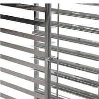 Chariot de cuisson en acier inoxydable à 15 niveaux et 30 plateaux, 1730x620x920mm, pour four