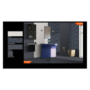 Vente en gros de carreaux muraux mats en céramique à texture solide moderne et classique au design émaillé pour salle de bain et villa d'Inde - Product Image 2