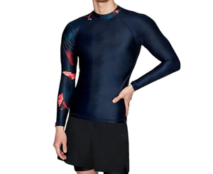 เสื้อแรชการ์ดแขนยาวสำหรับผู้ชาย คุณภาพสูง ผลิตที่เมืองเซียลคอต ผ้าสแปนเด็กซ์/ไนลอน ป้องกันรังสียูวี น้ำหนัก 220 กรัม แห้งเร็ว ระบายอากาศได้ดี ปรับแต่งได้ - Product Image 4