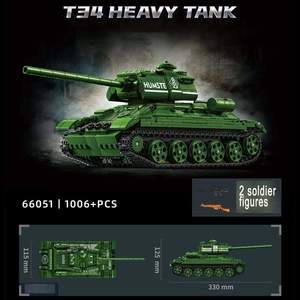968 + pièces allemand tigre <span class=keywords><strong>char</strong></span> lourd T34 unisexe <span class=keywords><strong>jouet</strong></span> militaire éducatif modèle Ww2 armée <span class=keywords><strong>guerre</strong></span> réservoir bloc et modèle blocs <span class=keywords><strong>de</strong></span> construction ensembles - Product Image 2