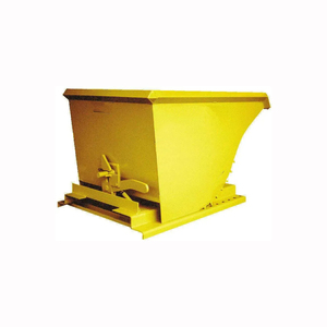 Forklift self dumping hopper for factory waste recycling material transport durable construction and easy tilt release - Product Image 3