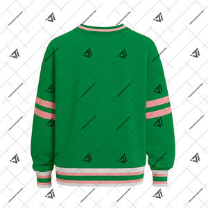 Vente en gros d'alpha grec | Kapa | Alpha | Vêtements de sororité AKA sweat-shirt col en V brodé surdimensionné attirail grec - Product Image 2