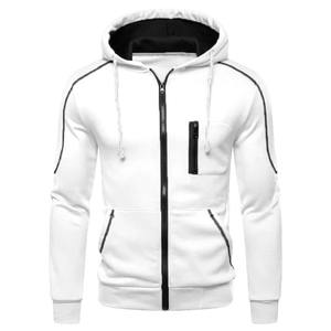 Sweat à capuche zippé à manches longues pour hommes sweat-shirt décontracté veste à capuche poches hiver chaud doublé polaire manteau respirant de haute qualité - Product Image 3