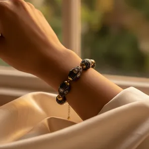 Cuentas de Diamante Chapadas en Oro Oxidado de 18K, Patrón Ovalado de 3mm para la Fabricación de Joyas, Fornituras de Joyería Chapadas - Product Image 2